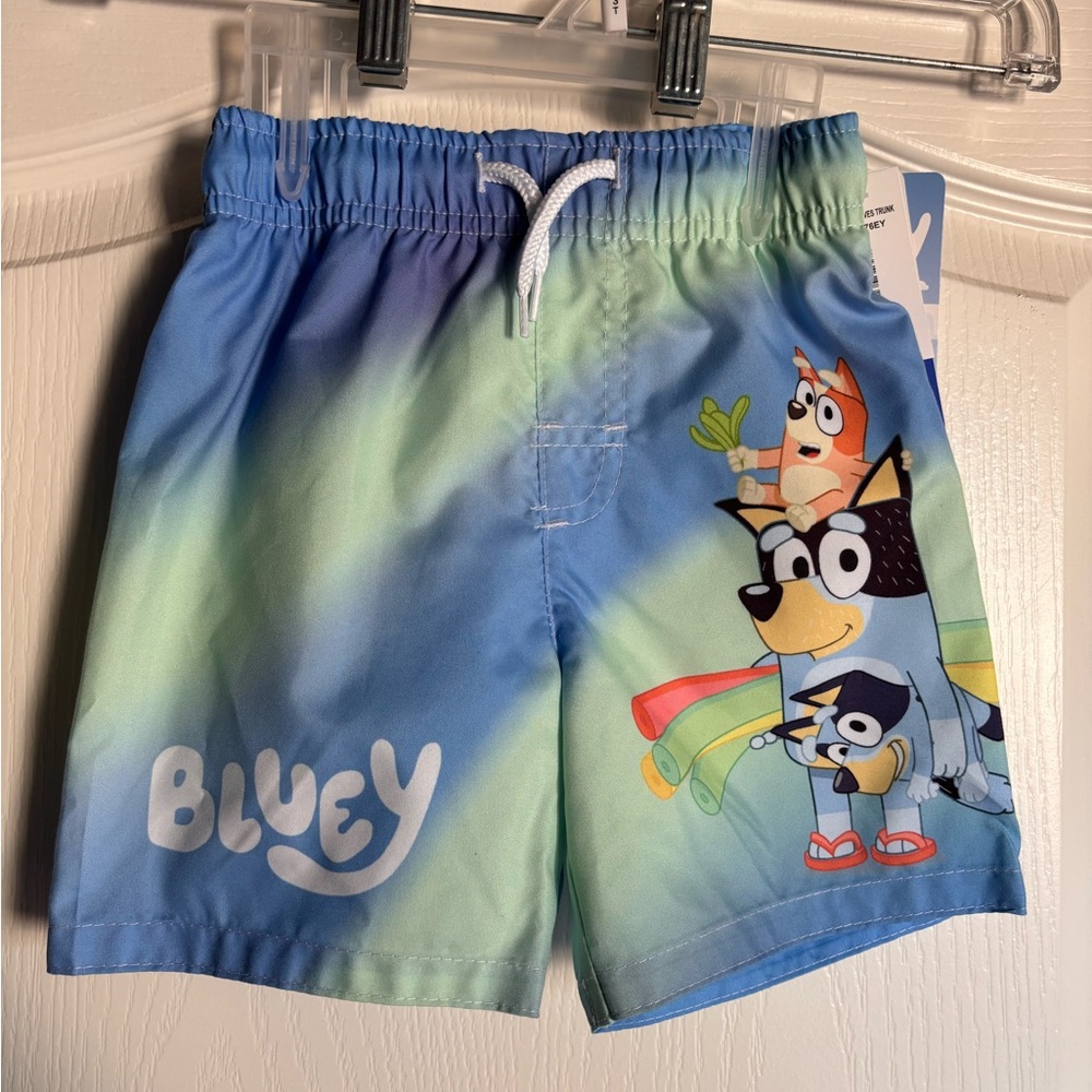 Bluey NWT Bingo Bluey Swim Trunks Bathing Suit Little Kid Size 2T 3T 4T toddler